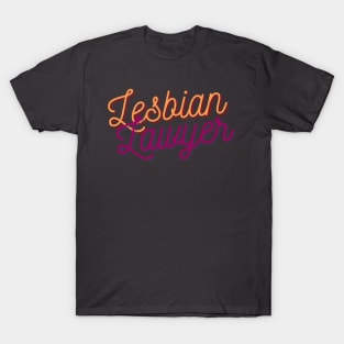 Lesbian Lawyer - Pride Colors T-Shirt